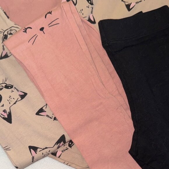H&M Kids Cat Face outfits - Pink, Beige, and Black - Picture 7 of 8